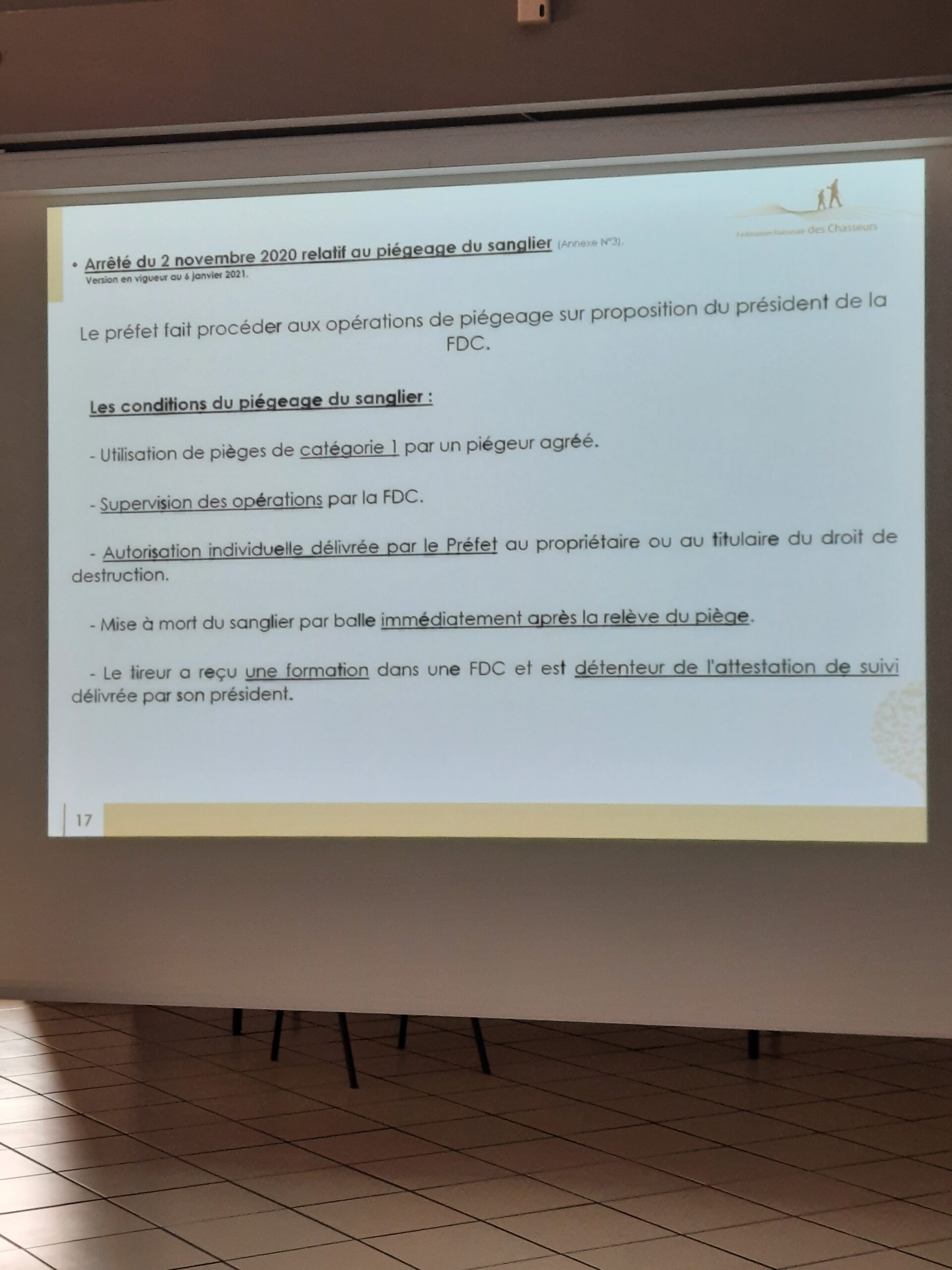 Formation piégeage - 2